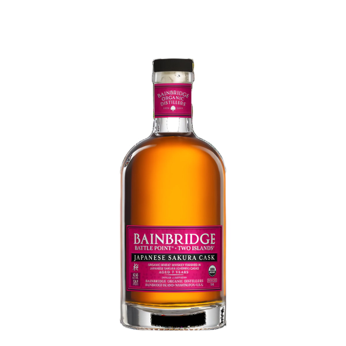 Two Islands Sakura Cask Whiskey Barrel Proof – Bainbridge Organic