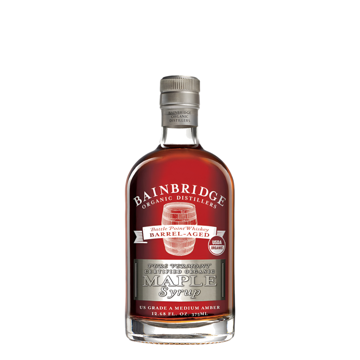 ウイスキー樽熟成オーガニックメープルシロップ – Bainbridge Organic